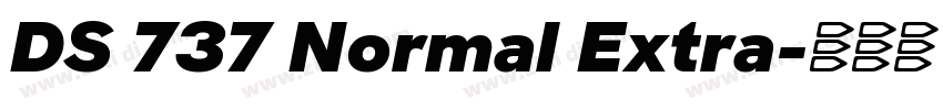 DS 737 Normal Extra字体转换